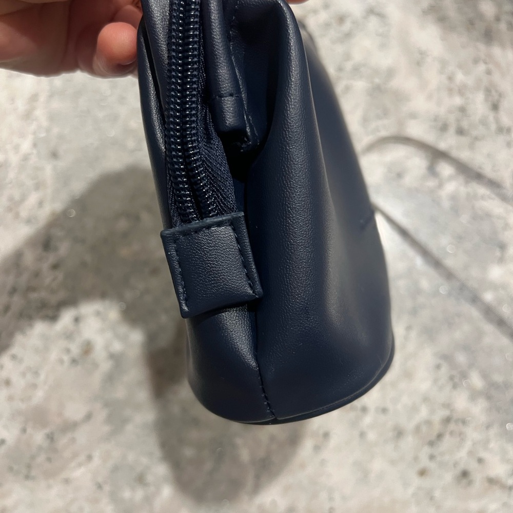 Salvatore Ferragamo navy pleather Toiletry Bag - Picture 8 of 11